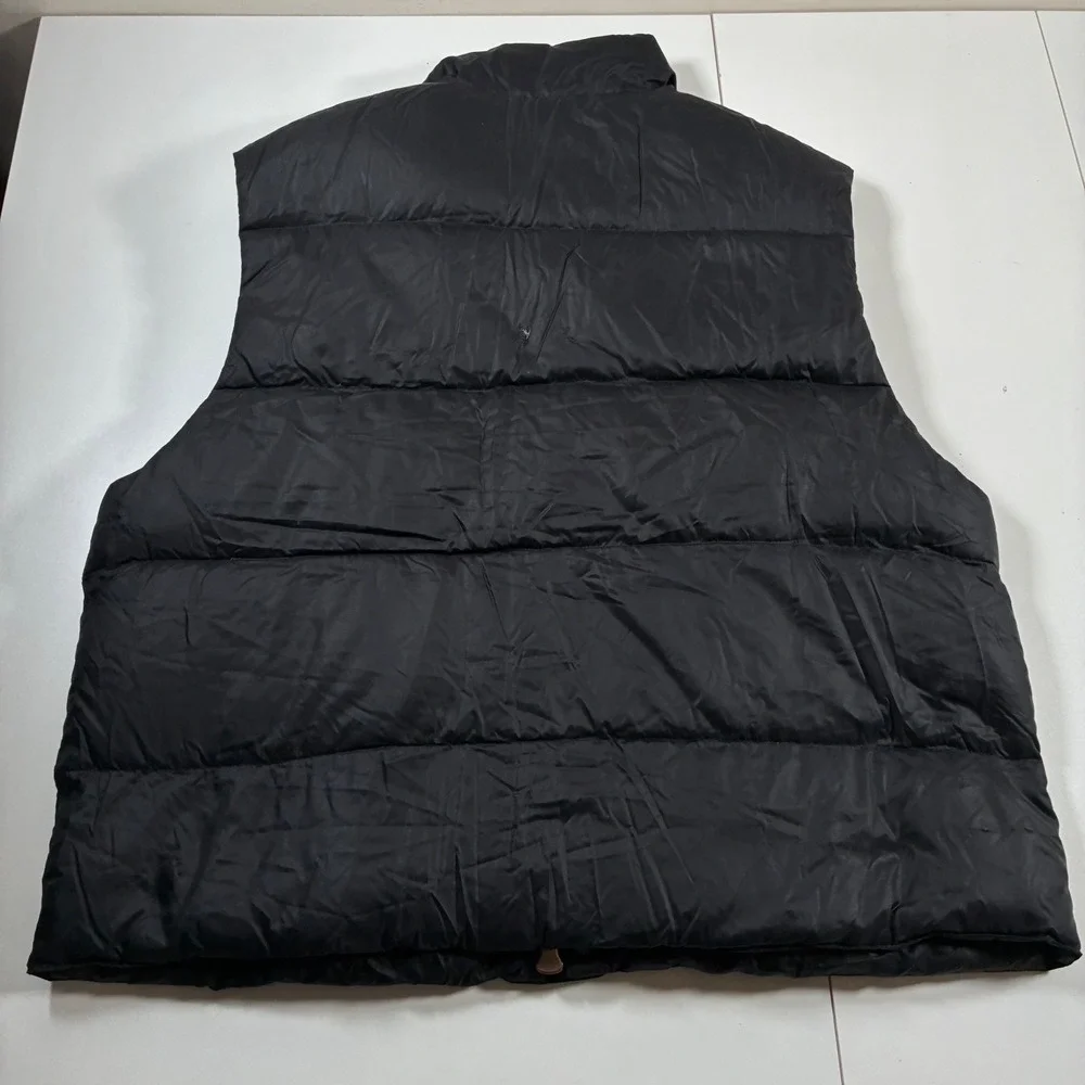 Vintage Polo Ralph Lauren Down Puffer Vest 2XL Black Filled Quilted Pony